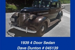 Dave Dunton's 1939 4-Door Sedan