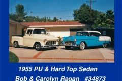 Bob and Carolyn Ragan's 1955 Pickup and Hardtop