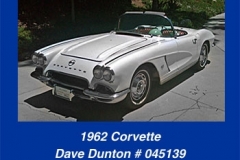Dave Dunton's 1962 Corvette
